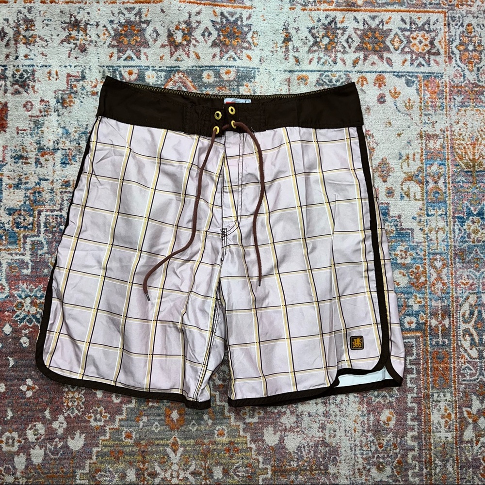 Mossimo Brown Tan Drawstring Shorts Men's Size 36